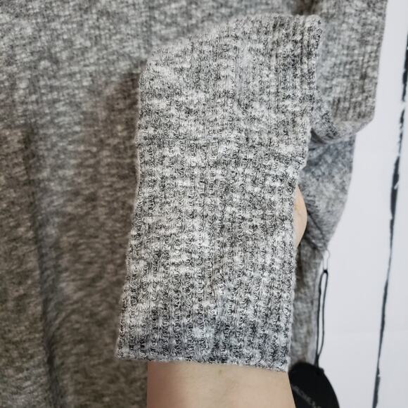 Harlowe & Graham Grey Mock Open Back Knit Sweater XS - Picture 8 of 9